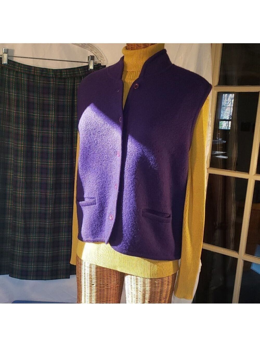 Ladies RENA ROWAN for SAVILLE Silk Turtleneck in Golden Yellow - S